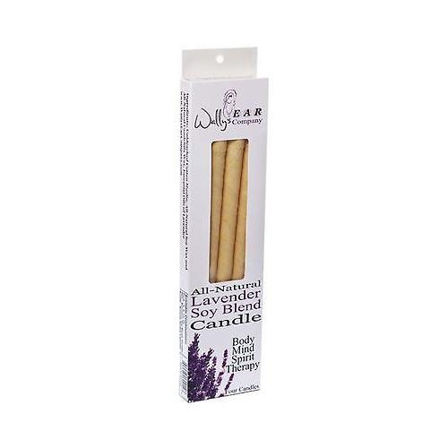Wally's Natural Soy Blend Lavender Ear Candles (1x4 EACH)