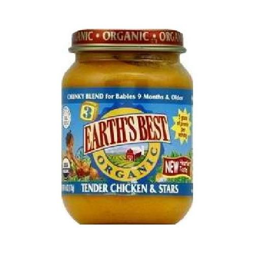 Earth's Best Baby Foods Baby Chicken/Star Sp (12x6OZ )
