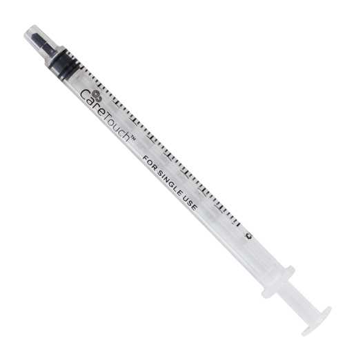 Care Touch Syringe Only 1ml with Luer Slip Tip  Bx/100