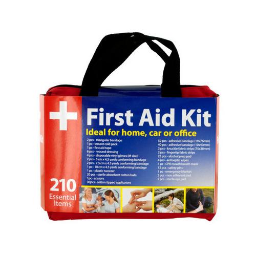 First Aid Kit in Easy Access Carrying Case ( Case of 2 )