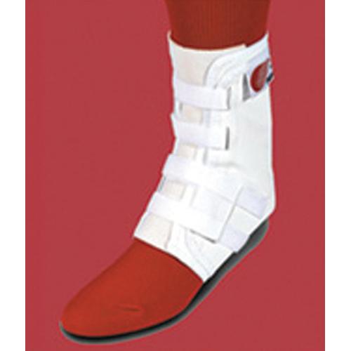 Easy Lok Ankle Brace Lg White Woven Tongue w/ Stabilizers