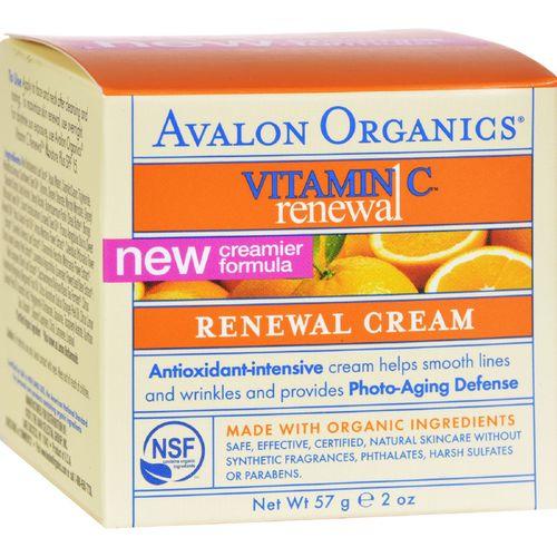 Avalon Organics Renewal Facial Cream Vitamin C - 2 oz