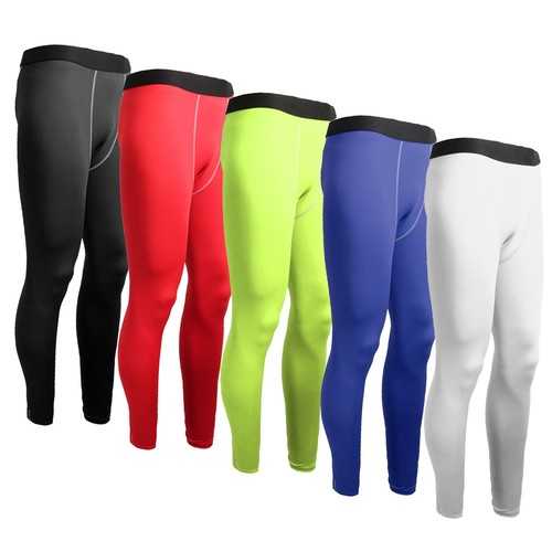 Men Sports Pants Base Layers Tights Compression Long Pants For Training Fitness