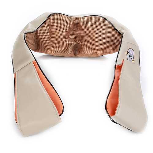 Car Home 3D Kneading Pillow Infrared Heating Massager Acupuncture Neck Shoulder Massage Cushion