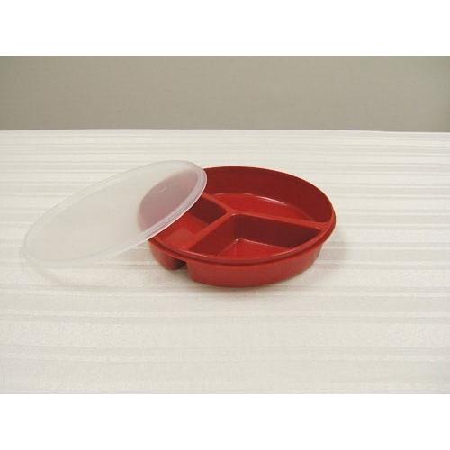 Scoop Dish Partitioned w/Lid Redware