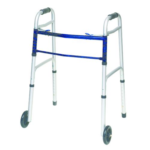 Folding Walker w/5  Wheels Adult--(ProBasic)