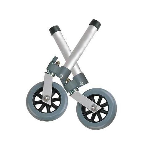 Comb. Swivel/Fixed Wheels 5  w/Lock & Rear Glides (pr)