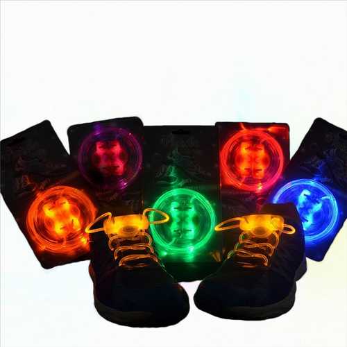 LED Shoelace Night Running Light Up Safety Shoestring Multicolor Luminous Shoelace