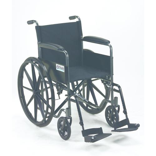 Wheelchair 18   w/Fixed Full Arms & Swingaway Det Footrests