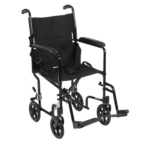 Wheelchair Transport Lightweight Black 17