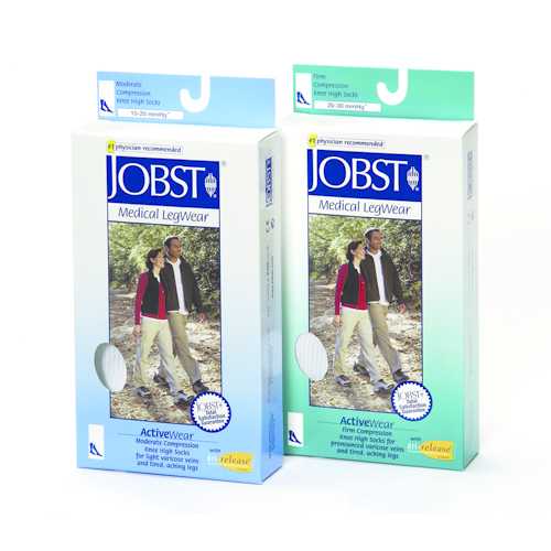 Jobst ActiveWear 30-40 Knee-Hi Socks Black Large