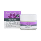 Derma E - Evenly Radiant Day Creme SPF 15 - 2 oz.