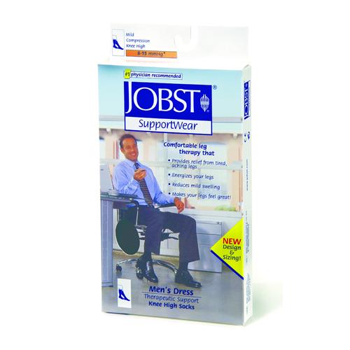 Jobst For Men 8-15 Over-The-Calf Sock Black X-Lg