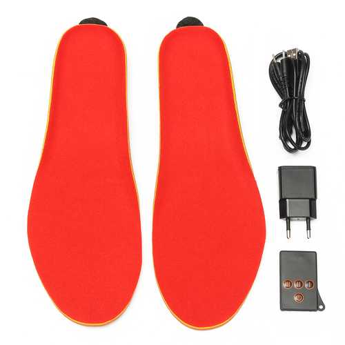 Remote Rechargeable Shoe Boot Foot Infrared Foot Warmer Thermal Insoles Heated Pads