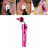 Portable LED Diagnostic Otoscope Ear Canal Pick Cleaning Earpick Mirror Pen Lamp