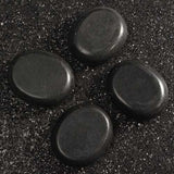 4Pcs Natural Hot Stone Massage Basalt Rocks Oval Shape Palm Stones Massager