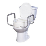 Elevated Toilet Seat w/RemArms For Regular Toilet Seat T/F KD