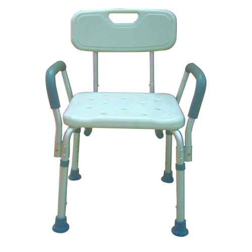 Bath Bench Adj Ht. w/Back-KD w/Remov Padded Arms (Drive)