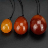 3Pcs Set Massage Rhodonite Natural Red Agate Jade Eggs Exercise Ball