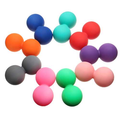 Double Lacrosse Tools for Myofascial Release Physical Therapy Peanut Shaped Massage Ball