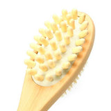 Natural Wood Bristle Bath Brush Long Double-sided Clean Massage Allaying Tired Dry Wet Amphibious