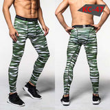 Men's Sports Pro Compression Camouflage Running Fitness Basketball Football Training Pants