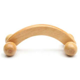 4 Rolling Wheels Wooden Massager Full Body Relaxing Roller