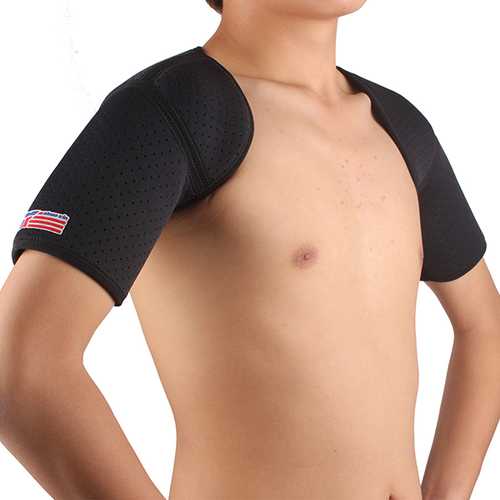 ShuoXin SX641 Sports Double Shoulder Brace Support Strap Wrap Belt Band Pad - 1PC