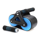 Double Wheeled Back Fitness Training Gym Abdominal Exerciser Power Roller