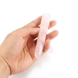 Natural Rose Quartz Crystal Wands Gemstone Rocks