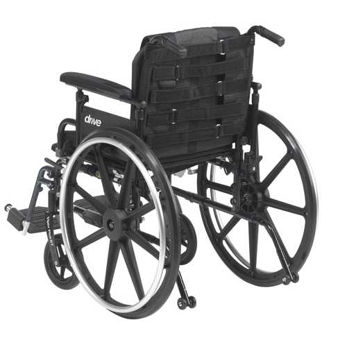 Wheelchair Back Cushion Adj Tension-Fits 16-21 w WC's