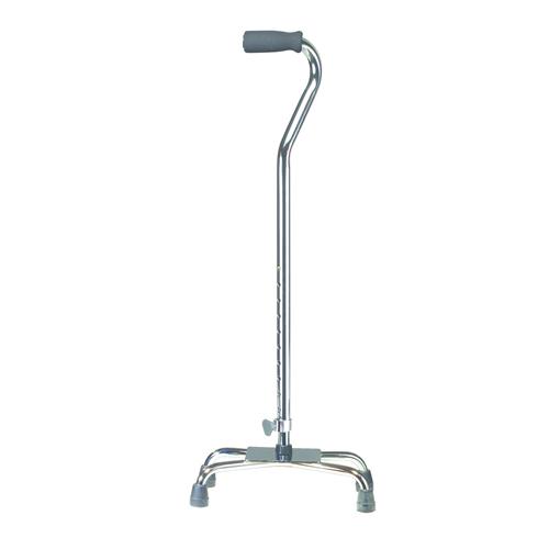 Quad Cane-Small Base w/Vinyl Grip