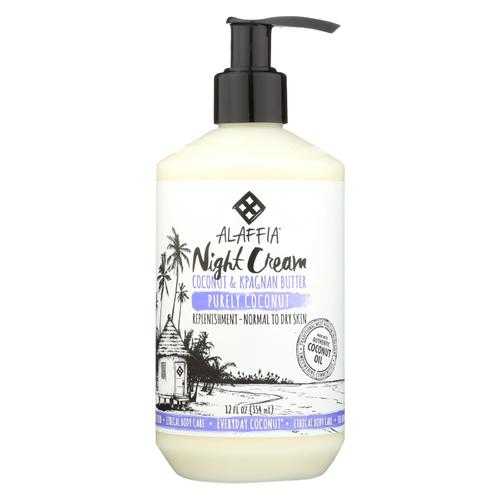 Alaffia - Night Cream - Purely Coconut - 12 fl oz.