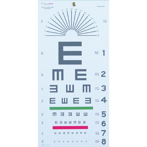 Illiterate Eye Chart 22 x11
