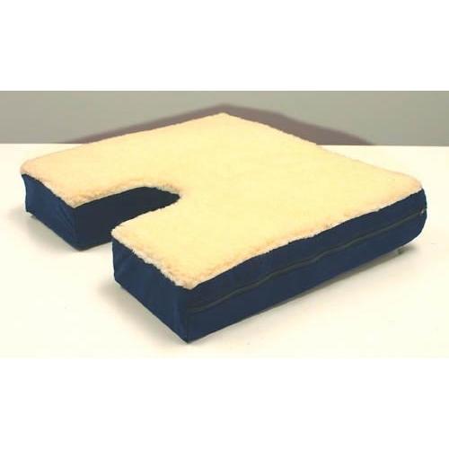 Coccyx Gel Seat Cushion w/ Fleece Top  18 Wx16 D x 3