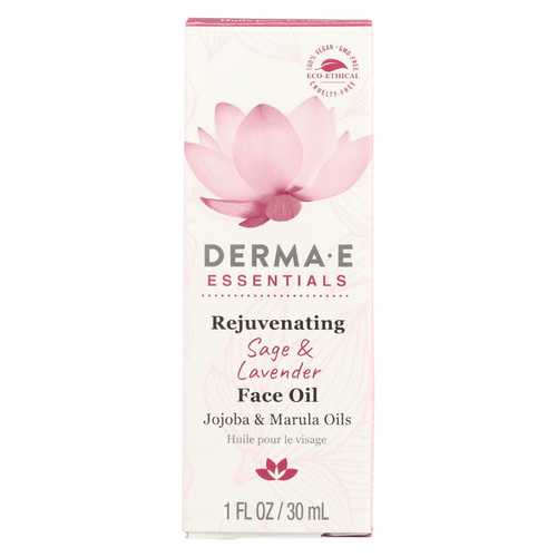 Derma E - Face Oil - Rejuvinating - Sage - Lavender - 1 fl oz.