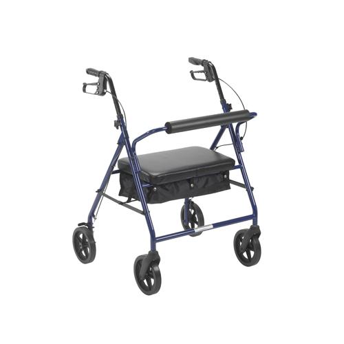 Bariatric Rollator w/8  Wheels Blue