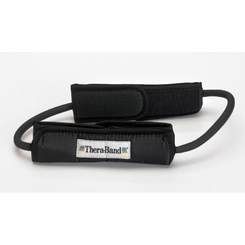 Theraband Prof Resist Tubing Loop w/Padded Cuffs Black