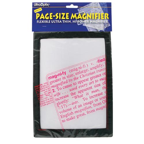 Magnifier Full Page Reading Fresnel 7 x10  w/Border