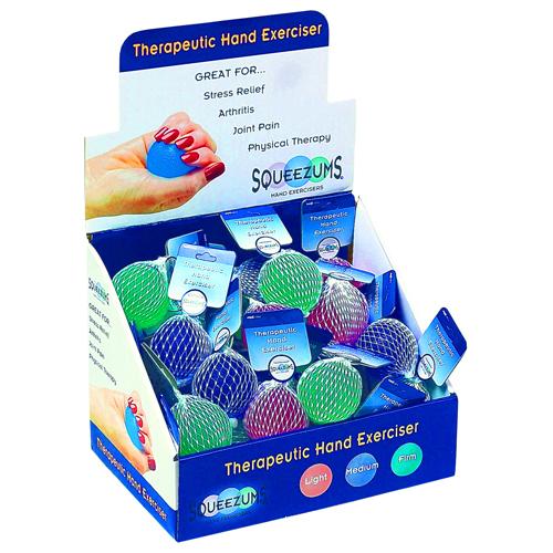 Squeezums Therapeutic Hand Exerciser Display(36 pcs)