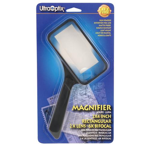 Magnifying Glass 2 X4  Rectangular