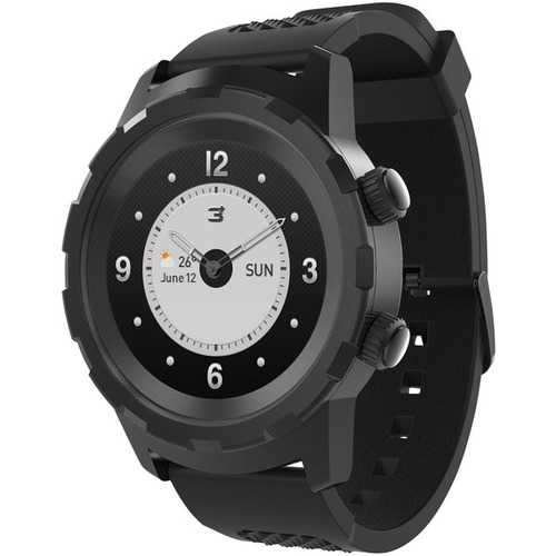 3Plus(R) 3PL-HYBRID-BK Cruz Hybrid Watch