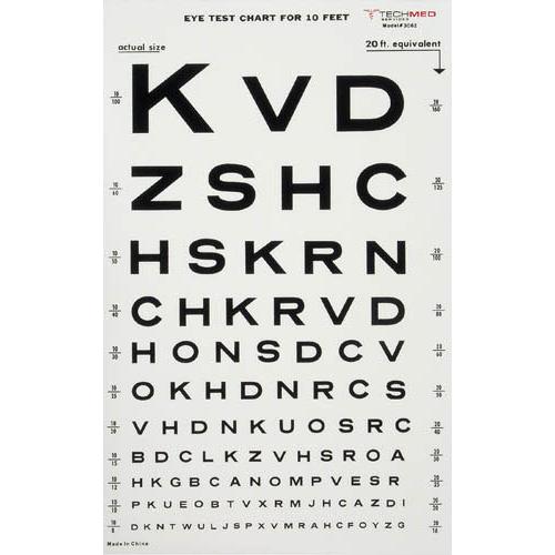 Illuminated Eye Chart-Snellen 10' Distance