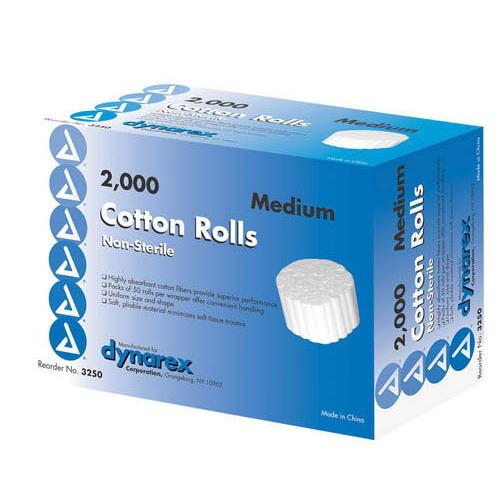 Cotton Roll Non Sterile 1/5  x 3/8  Bx/2000