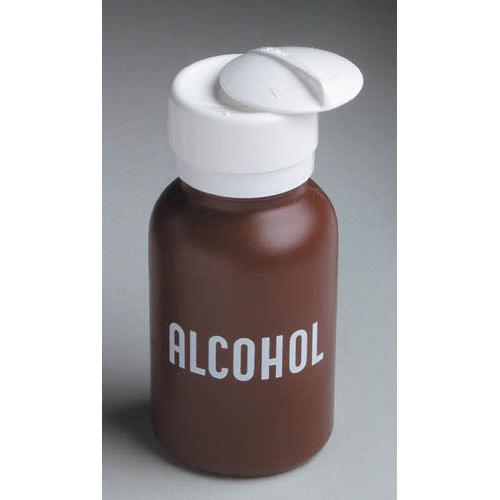 Liquid Push Down Alcohol Dispenser- Labeled