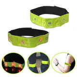 One Pair LED Saftey Visible Flashing Jogging Armband Reflective Band