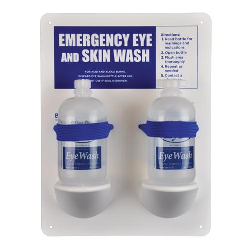 Eye Wash Station w/2 - 16oz Filled Eye and Skin Wash