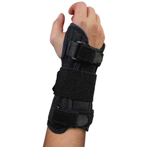 Blue Jay Dlx Wrist Brace Black for Carpal Tunnel  Right Lg/XL