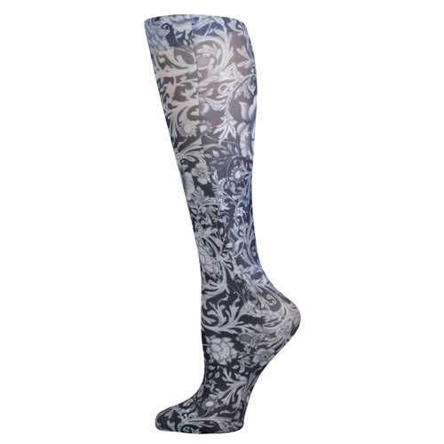 Blue Jay Fashion Socks (pr) BW Vines & Roses 8-15mmHg