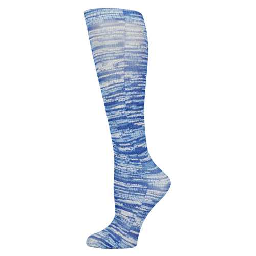 Blue Jay Fashion Socks (pr) Denim Stripes 8-15mmHg